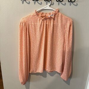 BB Dakota Not the Blosso-Me Floral Ditsy Top Sz L